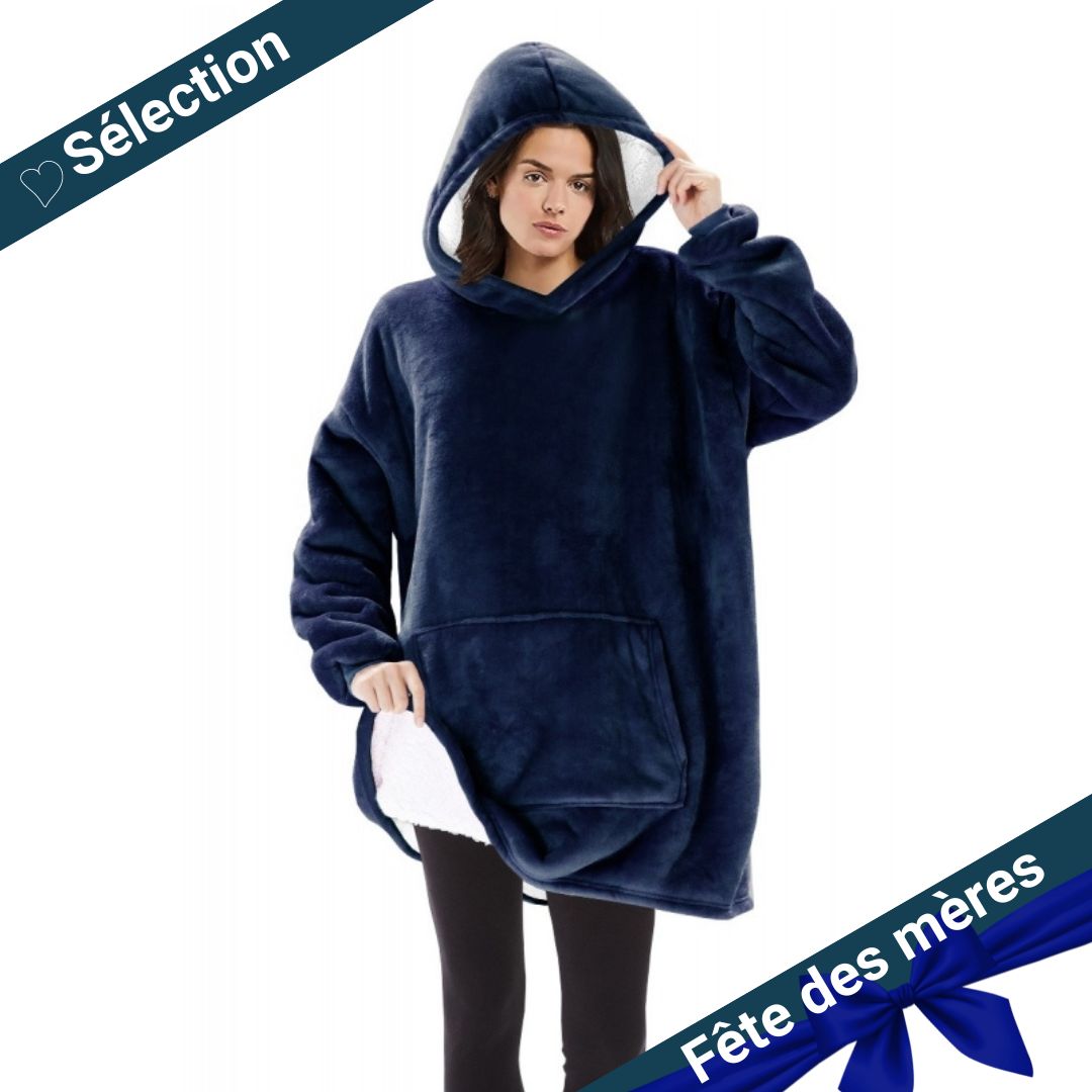 Fête des mères pull plaid bleu - univers du pro